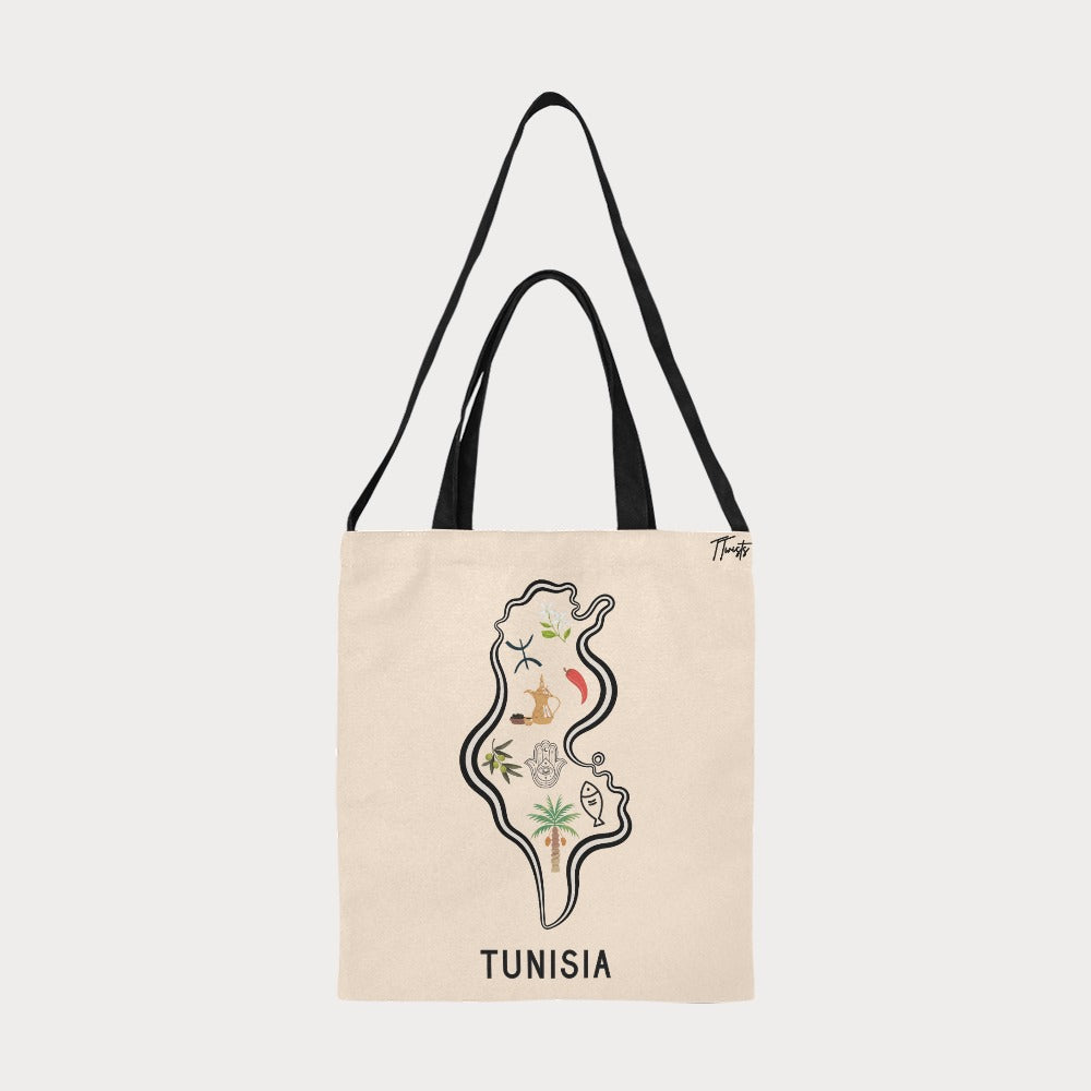 Tote Bag - Carte de la Tunisie