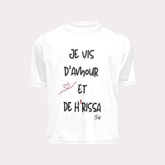 Toddler T-Shirt - Je vis d'amour et de Harissa