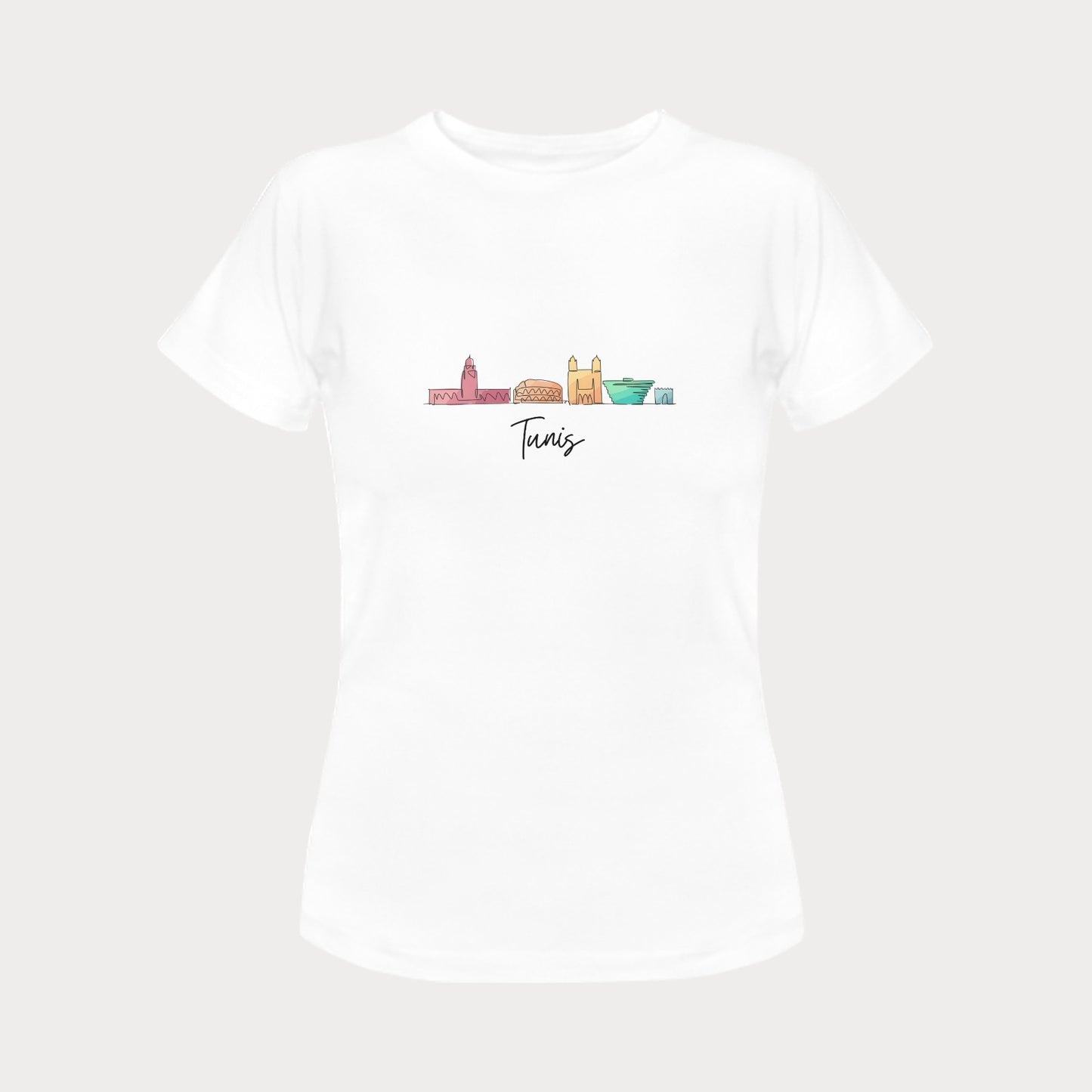 Women's T-shirt - Tunisia Skyline