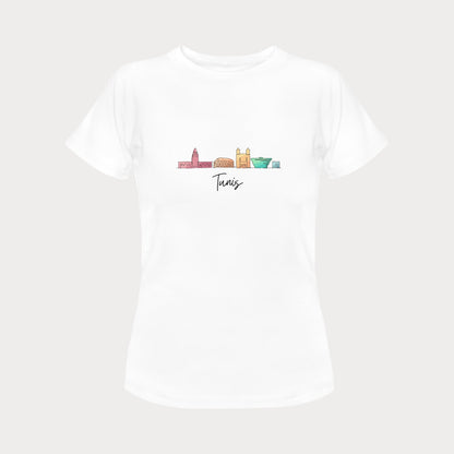 Women's T-shirt - Tunisia Skyline