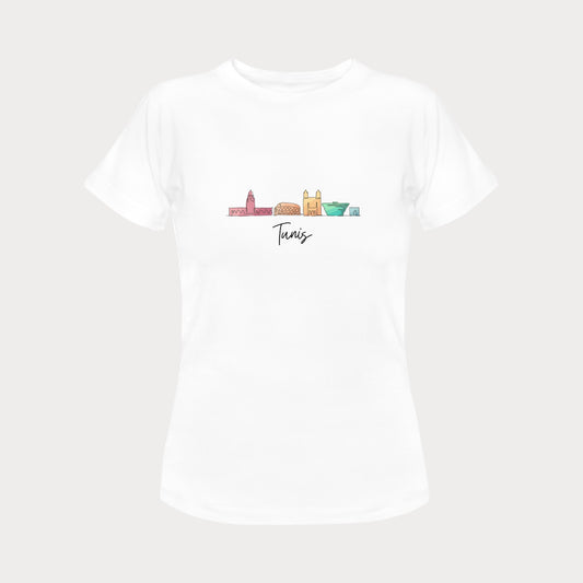 Women's T-shirt - Tunisia Skyline