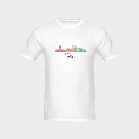 Men's T-shirt - Tunisia Skyline