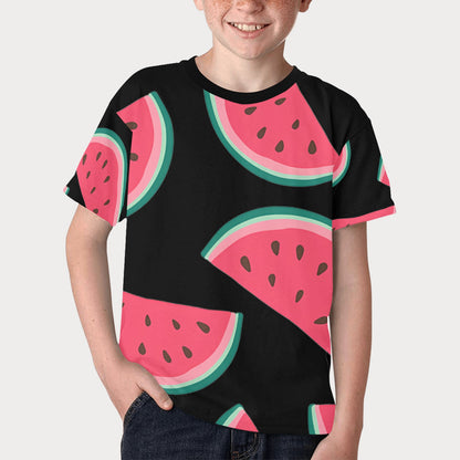 T-shirt Enfant - Pastèque imprimée partout