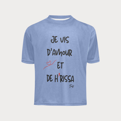 T-Shirt Tout-petit - Je vis d'amour et de Harissa