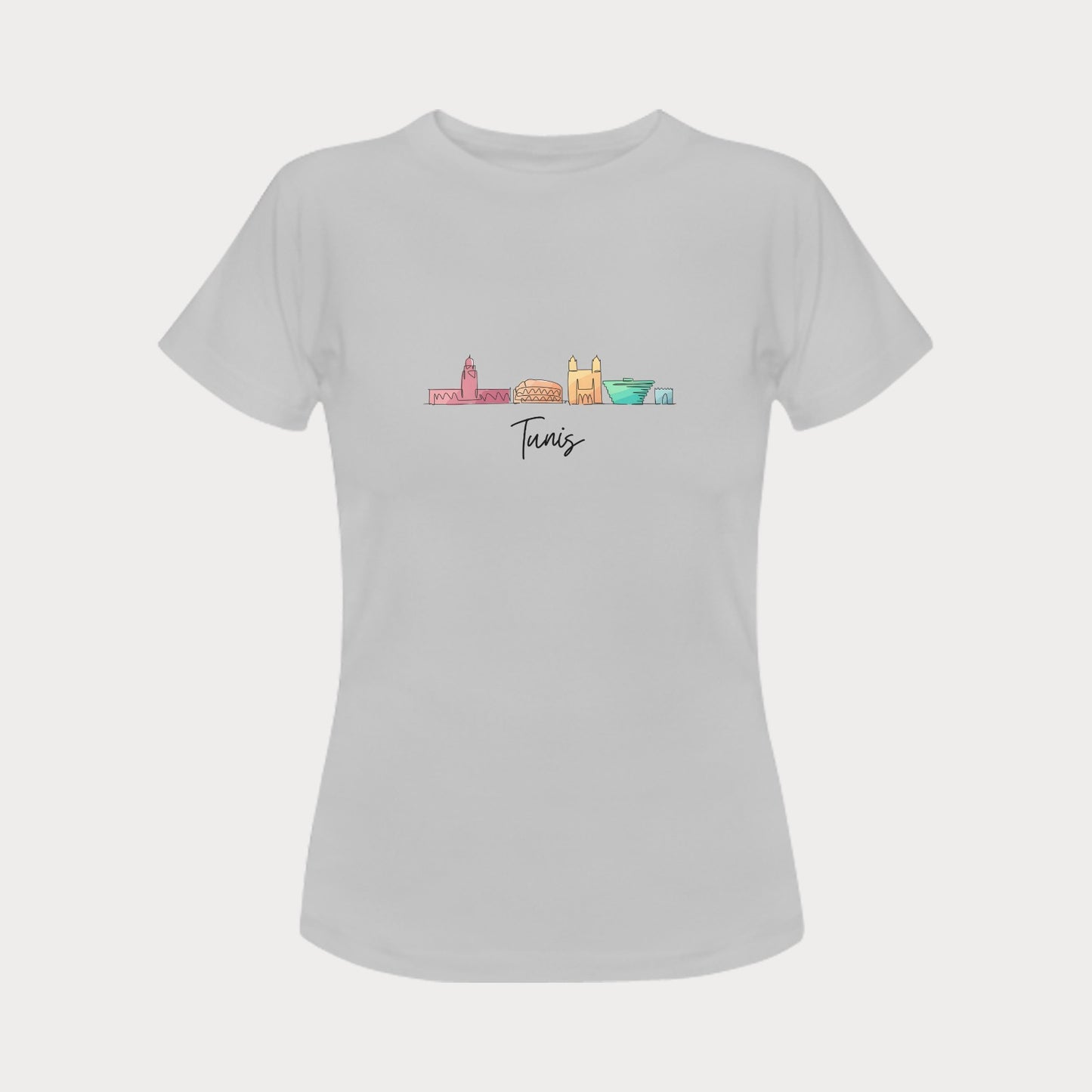 Women's T-shirt - Tunisia Skyline