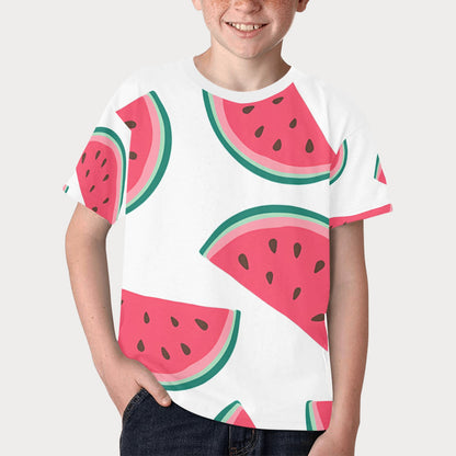 T-shirt Enfant - Pastèque imprimée partout