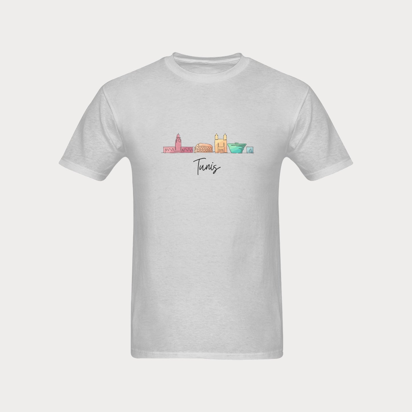 Men's T-shirt - Tunisia Skyline