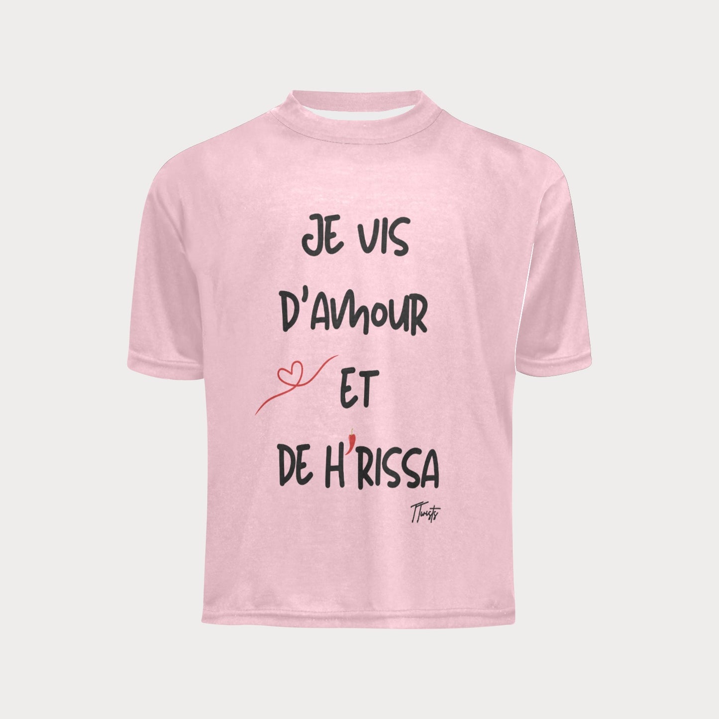 T-Shirt Tout-petit - Je vis d'amour et de Harissa