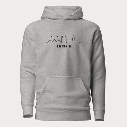 Embroidered Unisex Hoodie | Tunisia Skyline